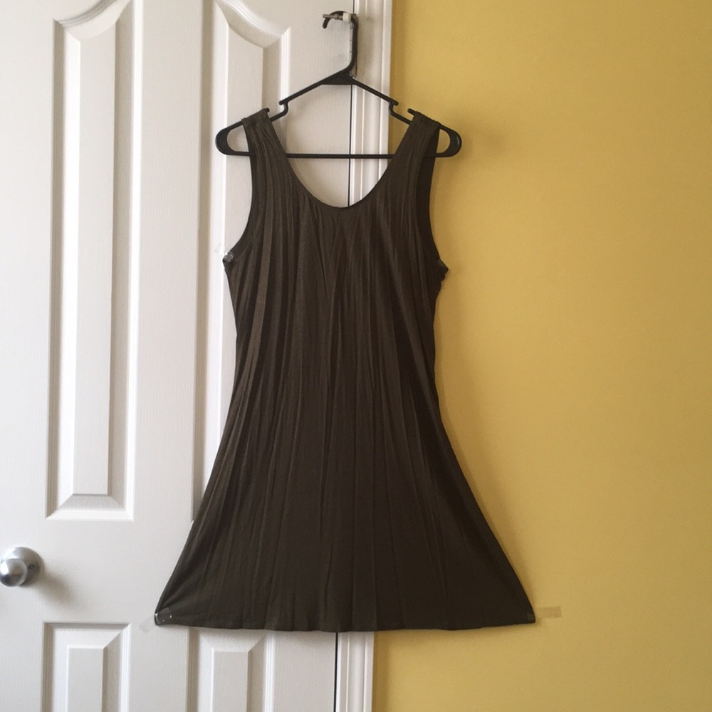 Sleeveless mini a-line dress